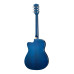 GA-H10-38-BL Акустическая гитара, с вырезом, синяя, Smiger