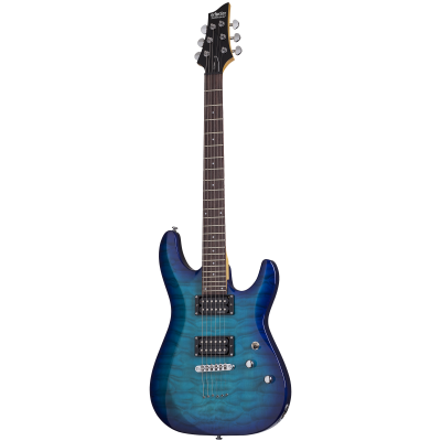 Schecter C-6 PLUS Гитара электрическая (Oriental Blue Burst)