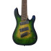 KX508MS-II-MBB KX Series Электрогитара мультимензурная 8-струнная, зеленая, Cort