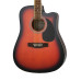 F631CEQ-BS Электро-акустическая гитара, с вырезом, санберст, Caraya