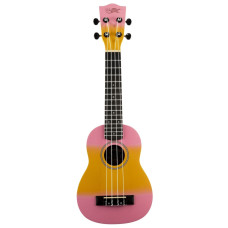 Kaimana UK-21 ORL Укулеле сопрано, цвет жёлто-розовый