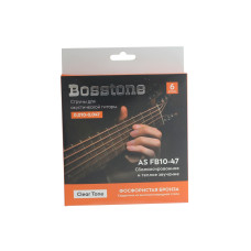 Bosstone AS B10-47 ВАКУУМНАЯ УПАКОВКА Струны для акустической гитары бронза 80/20 калибр 0.010-0.047