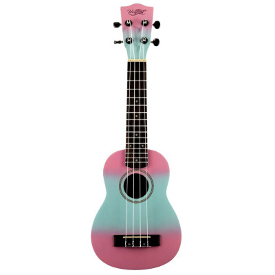 Kaimana UK-21 LBPK Укулеле сопрано, цвет сине-розовый