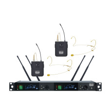 XLINE MD-262A-E(NEW) Радиосистема двухканальная c двумя поясными передатчиками