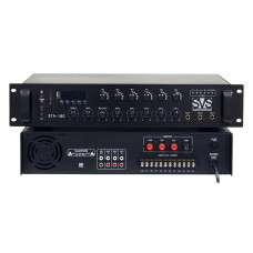 SVS Audiotechnik STA-180 Радиоузел 6 зон, 70/100 В (4, 8, 16 Ом), усилитель мощности 180 Вт
