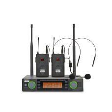XLINE MD-272B Радиосистема двухканальная c двумя поясными передатчиками и головными гарнитурами
