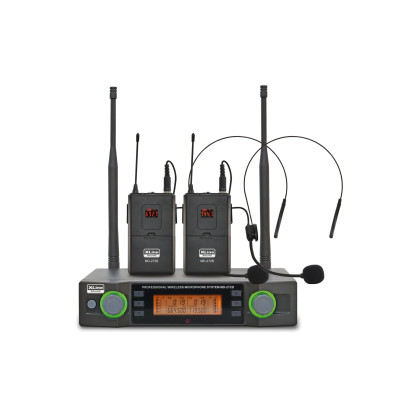 XLINE MD-272B Радиосистема двухканальная c двумя поясными передатчиками и головными гарнитурами