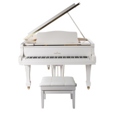 Young Chang YC168E WHP Рояль акустический, цвет белый. В комплекте банкетка.