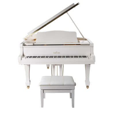 Young Chang YC168E WHP Рояль акустический, цвет белый. В комплекте банкетка.