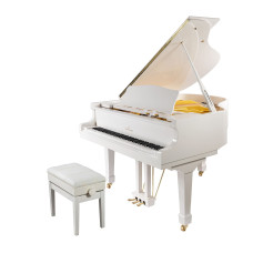 Young Chang YC158E WHP Рояль акустический, цвет белый. В комплекте банкетка.