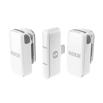 RODE Wireless Micro USB-C WHITE ультракомпактная двухканальная беcпроводная петличная система. Цвет белый