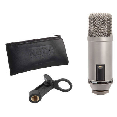 RODE Broadcaster кардиоидный конденсаторный микрофон. 1" капсюль HF2 с позолоченной диафрагмой