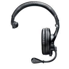 SHURE BRH441M-LC Односторонняя гарнитура для внутренней связи закрытый накладной наушник, динамический кардиоидный микрофон, без кабеля. 