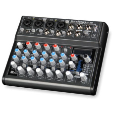 AuraSonics K8 компактный микшерный пульт 2 мик.+2 мик.моно/линейных стерео+1 лин.стерео+FXстерео+дополнительный стереоканал