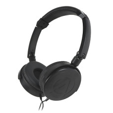 AuraSonics FINE F202BK наушники проводные, складные, закрытые с микрофоном, чёрный цвет