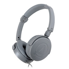 AuraSonics FINE F202GY наушники проводные, складные, закрытые с микрофоном, cерый цвет