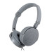 AuraSonics FINE F202GY наушники проводные, складные, закрытые с микрофоном, cерый цвет