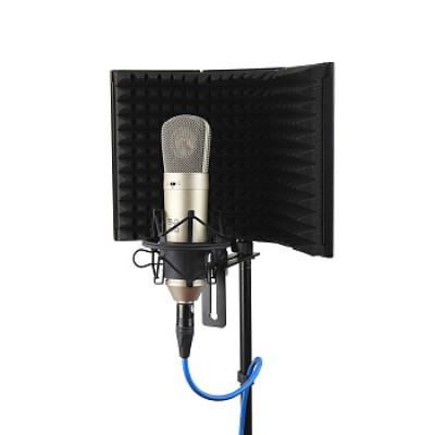 AuraSonics AS2 акустический экран для микрофонов 31x21 см, настольная стойка в комплекте