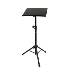 AuraSonics US1 напольная стойка для ноутбука на треноге, высота 75-120см, регулировка наклона полки 90°, платформа 28x40см, сталь