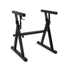 AuraSonics KS3 клавишная стойка z-образная, высота 60 - 90см, ширина  60 - 103см, глубина ног 56см, глубина подставок 40см, сталь