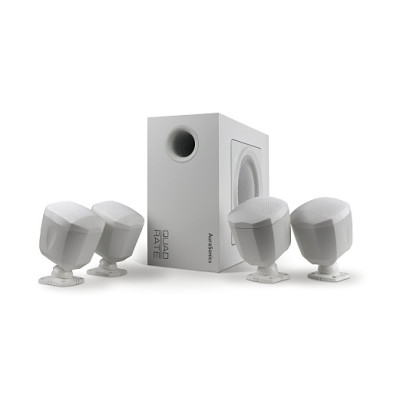 AuraSonics QUADRATE-WH комплект настенный сабвуфер 6,5" и 4 сателлита 3", встроенный кроссовер