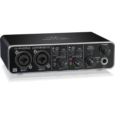 Behringer UMC202HD внешний звуковой/MIDI интерфейс, USB 2.0 , 2 вх/2 вых канала, 2 мик/лин/инстр входа