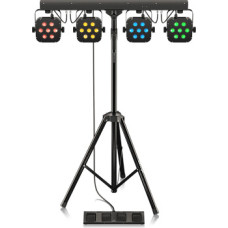 Behringer STAGE TRI LED BUNDLE ST1 трипод с 4 парами 7 х 3 Вт, RGB, ножной переключатель, коммутация, 24 шоу, DMX