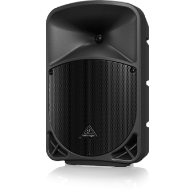 Behringer B110D 2-полосная активная акустическая система, 10"+1,35"фенольный, 300Вт (160Вт + 140Вт), частота раздела кроссовера 2,2 кГц, возможность беспроводного подключения микрофонов по 2,4 ГГц, 45 Гц - 20 кГц