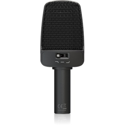 Behringer B 906 динамический микрофон с переключателем: НЧ фильтр , подъем ВЧ, линейная АЧХ