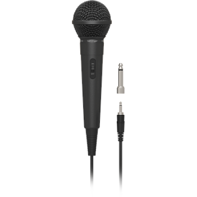 Behringer BC110 вокальный динамический кардиоидный микрофон с выключателем и кабелем, разъем TS 6,3 мм, длина кабеля 3 м