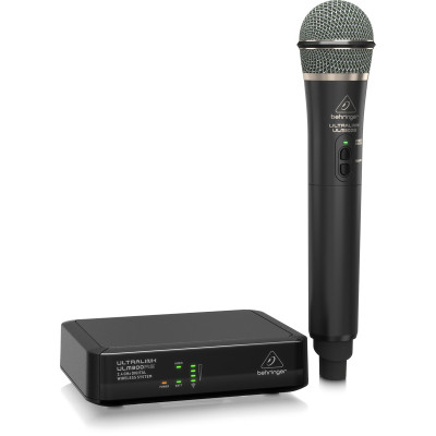 Behringer ULM300MIC радиосистема 2,4 ГГц, одноканальная с ручным передатчиком и стационарным приёмником, d-38 мм