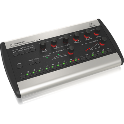Behringer P16-M Система мониторинга Powerplay. Цифровой стерео микшер, 16 каналов ULTRANET. 