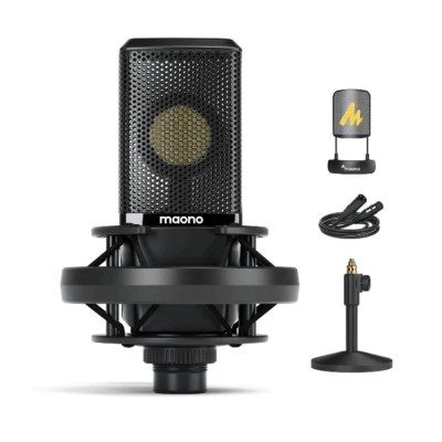 Maono AU-PM500Т микрофон студийный, конденсаторный кардиоидный.