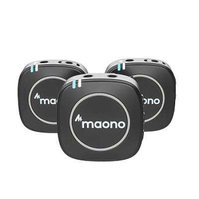Maono AU-WM820 A2 ультракомпактная двухканальная накамерная беcпроводная система, 2 передатчика