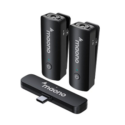Maono WM600 C2 ультракомпактная двухканальная беcпроводная система, 2 передатчика