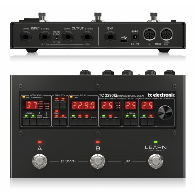 TC electronic 2290 P DYNAMIC DIGITAL DELAY динамический дилэй, версия легендарного студийного прибора TC2290 в виде педали