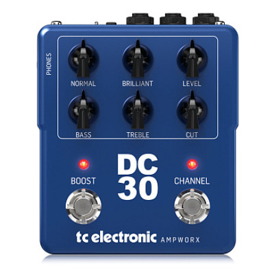 TC electronic DC30 PREAMP гитарная педаль, имитация работы прибора 1965 Top Boost AC30