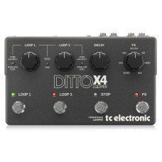 TC electronic DITTO X4 LOOPER педаль лупер с двумя независимыми петлями