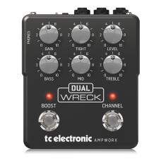 TC electronic DUAL WRECK PREAMP гитарная педаль, преамп имитация работы прибора Revision G Dual Rectifier tube amp 1995 года