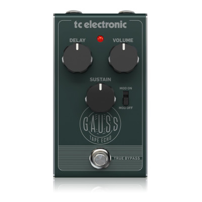 TC electronic GAUSS TAPE ECHO педаль эффект дилэй, режим сустейна
