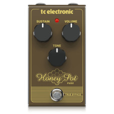 TC electronic HONEY POT FUZZ педаль фузз в винтажном стиле плотным тоном и сверхдолгим сустейном