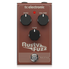 TC electronic RUSTY FUZZ педаль транзисторный фузз с гейтированием и винтажныйм звуком Velcro Fuzz