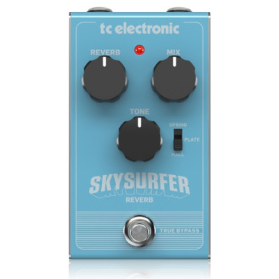 TC electronic SKYSURFER REVERB педаль ревербератор студийного уровня, с алгоритмами TC Electronic