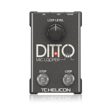 TC Helicon DITTO MIC LOOPER педаль эффектов лупер, для вокала и акк.инструментов, запись до 5 минут, микроф.вход XLR,выход XLR