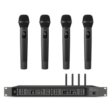FBW A4-VOCAL четырёхканальная вокальная радиосистема, A140R+4xA100HT, 4 выхода XLR, 1/4" Jack (микс), 512-562МГц, FM-модуляция