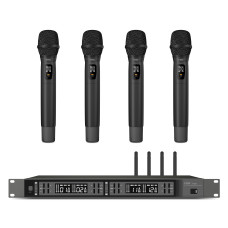 FBW A4-VOCAL1 четырёхканальная вокальная радиосистема, A140R+4xA101HT, 512-562МГц, 4 выхода XLR, 1/4" Jack (микс), FM-модуляция