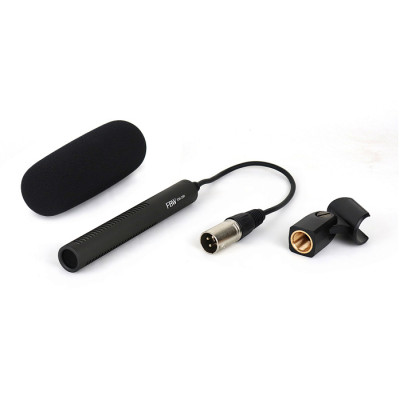 FBW EM-280 конденсаторный накамерный микрофон-"пушка" со встроенным кабелем 20см XLRm, гиперкардиоида