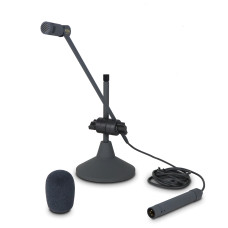 FBW CM-350 настольный конденсаторный конф. микрофон на утяжелённой круглой подставке, удлин. штанга 35см с шарниром