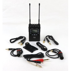 FBW WT-U8 двухканальный портативный приёмник, CH1 512-537МГц, CH2 564-589МГц, выход на наушники