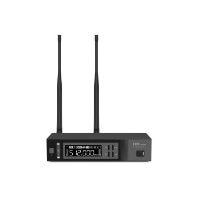 FBW A12R одноканальный приёмник, рэковый, диверсивный, 512-537МГц, FM-модуляция, 2/10/30мВт, 3 уровня Squelch, индикация батареи, 50Гц-15кГц